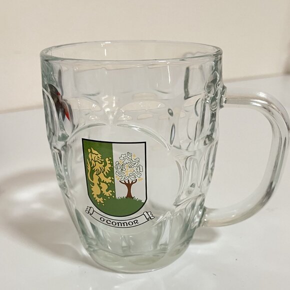 O'CONNOR FAMILY CREST CLEAR 16 oz Pint BEER GLASS/Preowned - Picture 7 of 7